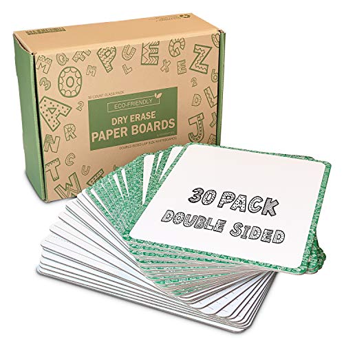 Eco Friendly Dry Erase Lapboards by IDEAKRAFT BOX - 30x Small White Board