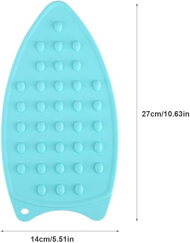 Miniatura 4 de Almohadilla de silicona antideslizante para planchar, soporte de hierro para tabla de planchar, soporte de planchado portátil para viajes y mini