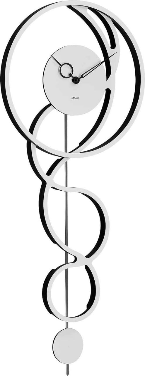 Hermle 61023-002200 Modern Wall Clock 68 cm x 26 cm x 5 cm