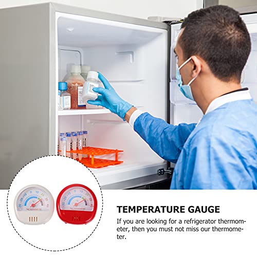 UPKOCH 2Pcs Geladeira Freezer Temperatura Tester Medidor de Temperatura Plástico para Casa Branca Ve
