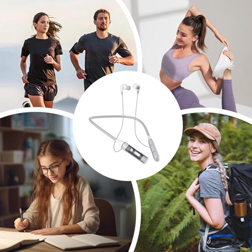 Ear Buds, Wireless in Ear Headphones, 1 Piece, Lightweight Neckband Design, Comfortable Double Microphone Headset, Magnetic Sports Earbuds for Gym, Home, Workout, Travel, Running - Afbeelding 5