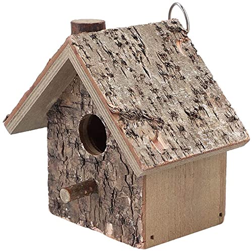 Nidos De Pájaros Nido De Loro Casa de pájaros al Aire Libre, jardín, Patio, decoración Colgante, Manualidades, casa de pájaros de Madera, Nido, Jaula de Nido de pájaro Hecha a Mano 8