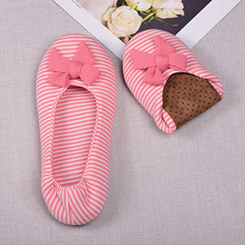 Image of Panda Bros Women's Ballerina House Slippers,Anti-Skid Comfy Warm Ballet Style Slippers