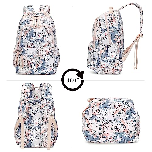 Girls Backpack 15.6 Inch Laptop School Bag Cute Kids Kindergarten Elementary Backpacks Middle Schoolbag Large Bookbags for Women Teens Students Anti Theft Travel Daypack3