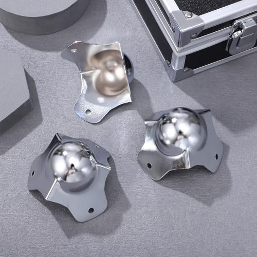 Kit 8 protections d'angle boule métal flight case accessoires coins de boîtes meubles - 6