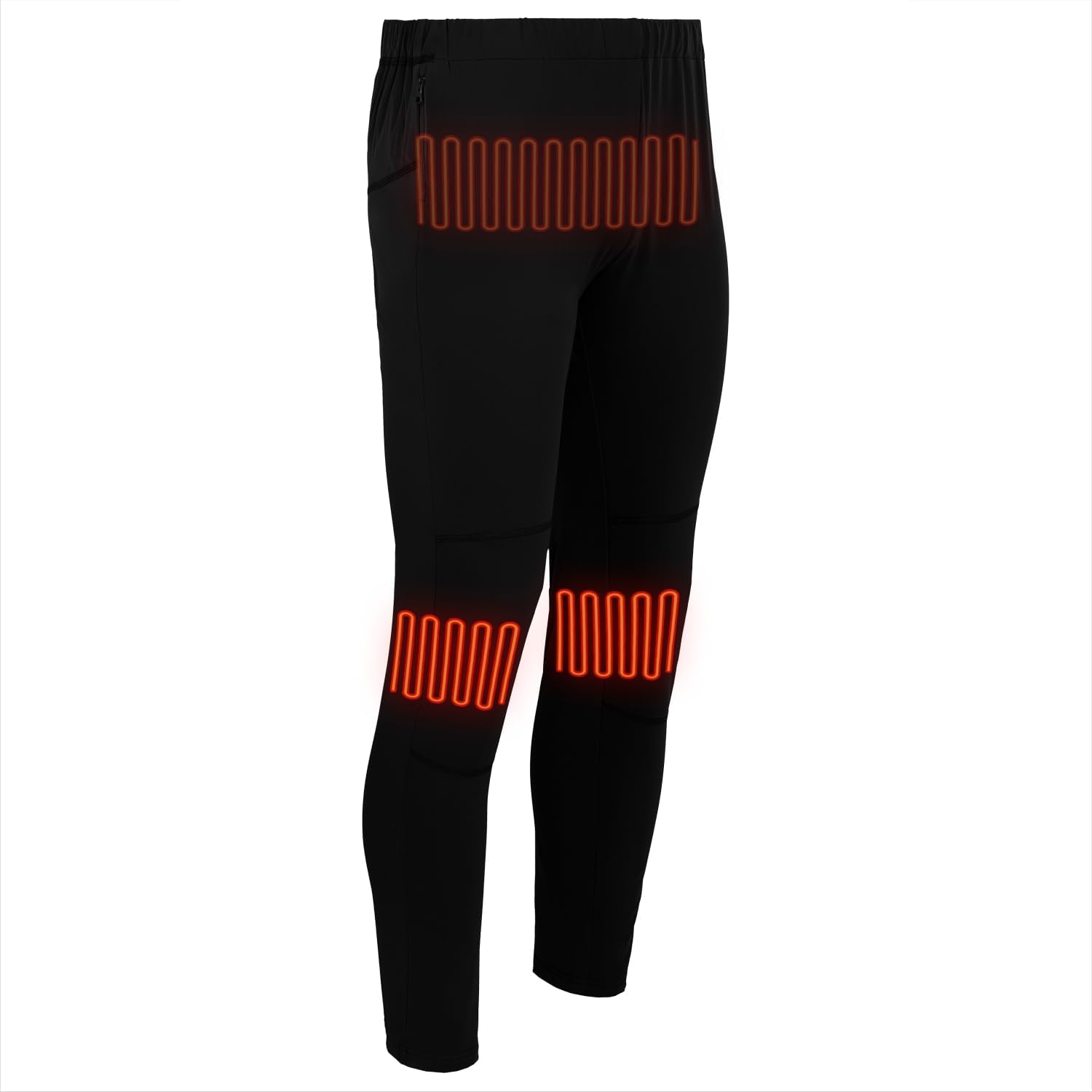 Glovii GP1 pants showing heating zones from the side