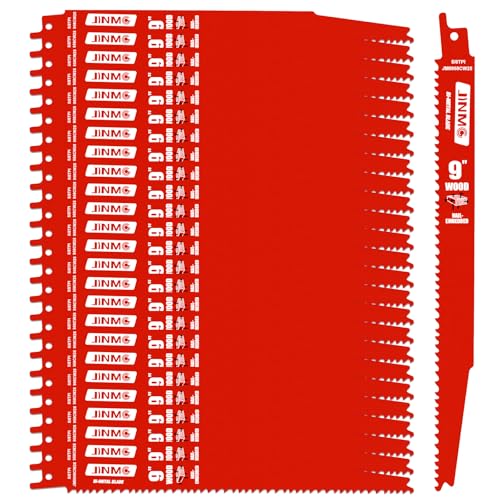 25 Pack 9 Inch 5/8 TPI Reciprocating Saw Blades for Diablo Sawzall Blades