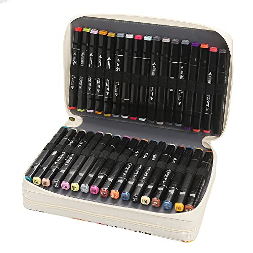 Image of Lbxgap 68 Slots Marker Pen Organizer Case w /Handle