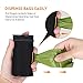 MalsiPree Poop Bag Holder Leash Attachment, Waste Bag Dispenser with Stainless Steel Buckle Clip & Adjustable Strap Fit for Any Dog Leash & Poopbag (Black)