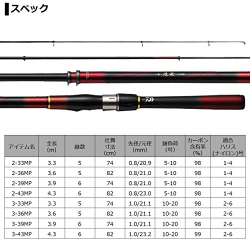 ダイワ(DAIWA) 21 小継 飛竜 2-33MP・N 4枚目