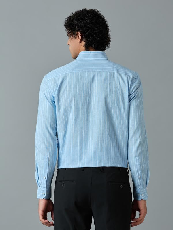 Image of Men's Striped Cotton Formal Shirt