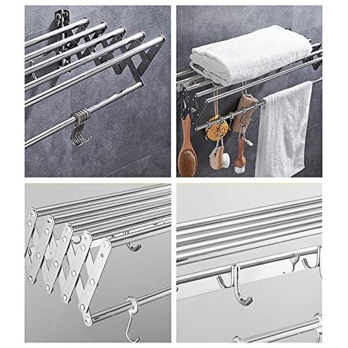 Rack de serviette en acier inoxydable anti-rouille pour linge propre - 8