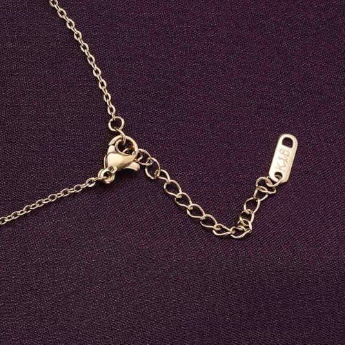 Image of PALMONAS 18k Gold Plated Two Heart Gold Lariat Necklace for Women - Gift for Girls & Women | Waterproof & Anti-Tarnish Necklace
