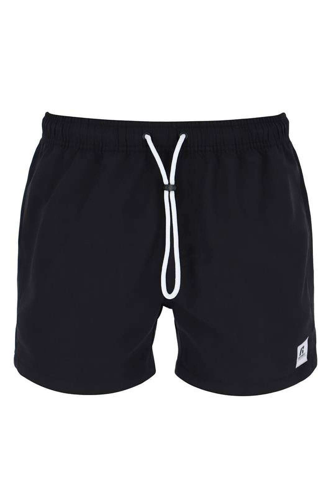 Russell Athletic Mens Sage-Shorts Shorts, Black, L EU