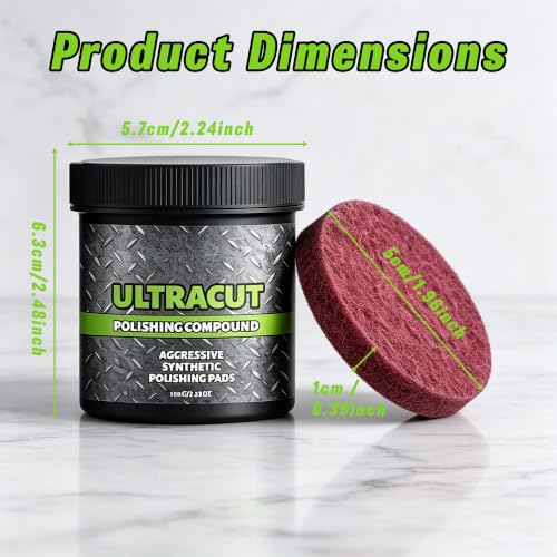 Image of All-in-One Surface Restoration Polish with Pad, 2026 New Furniture Surface Polishing and Multi-Surface Scratch Remover Compound for Leather Wood Marble Countertop Cookware, 3 pcs