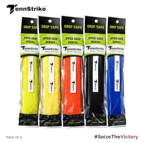 Image of Towel Grip for Badminton | High Moisture & Sweat Absorption | Cushioned Feel with Firm Hold | Anti-Slip Towel Overgrip | Multiple Colors | Pro Player Choice