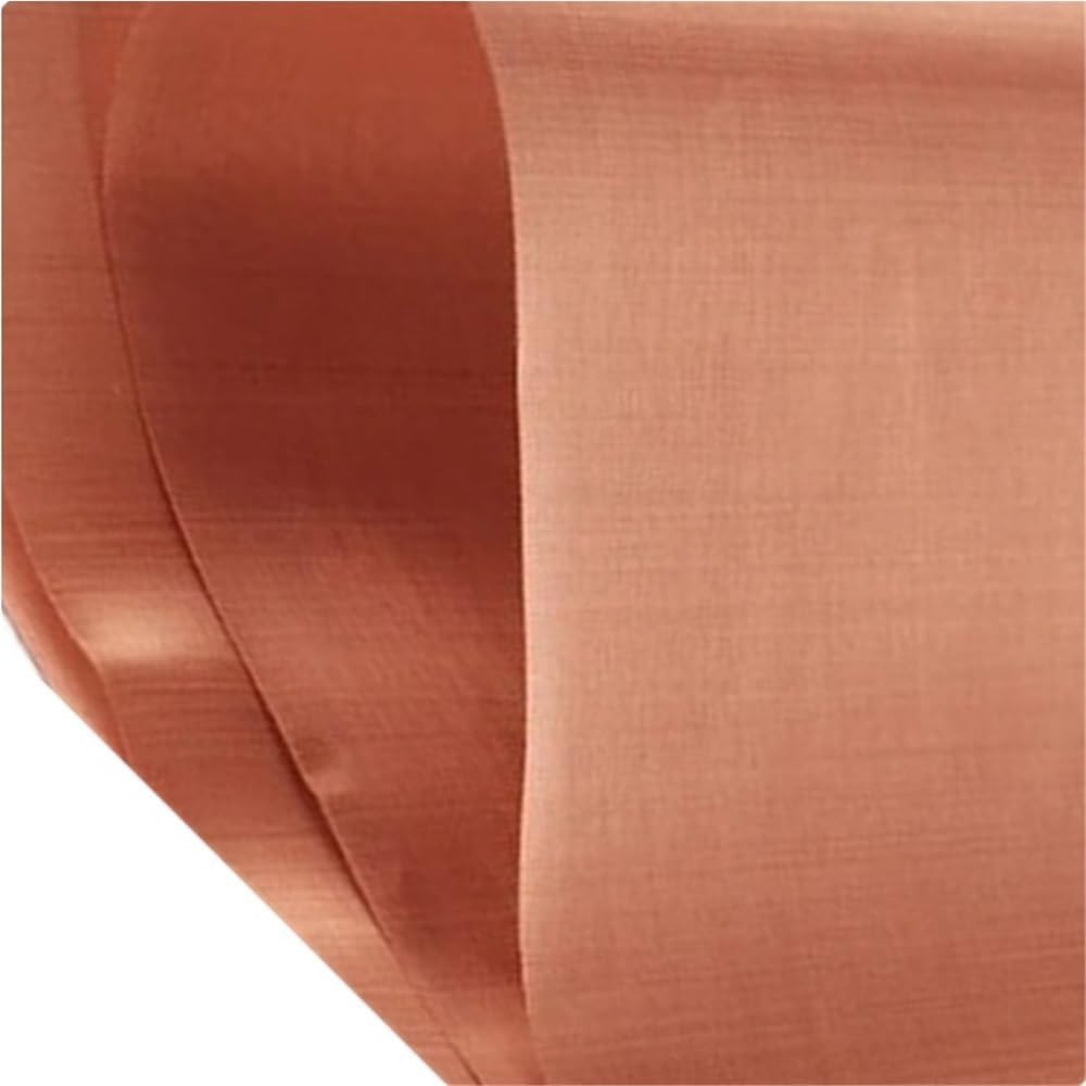 Hoja de detección de filtración Malla de cobre roja filtrante, rejilla metálica, alambre superficie lisa y uniforme for decoración edificios (1 unidad)