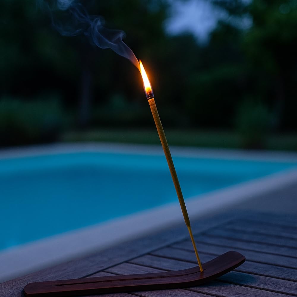 Pack de 30 Bâtons Encens Géants Citronnelle 40 cm Anti Moustiques Jardin Terrasse