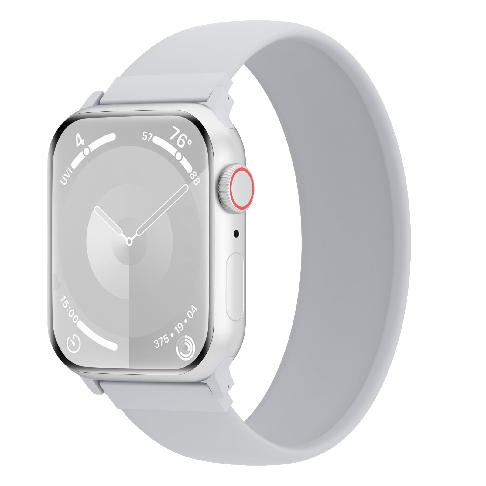 Arctime Silicone Solo Loop Bands Compatible with Watch Band 38mm 40mm 41mm 42mm 44mm 45mm 46mm 49mm, Sport Stretchy Strap Soft Replacement Wristband