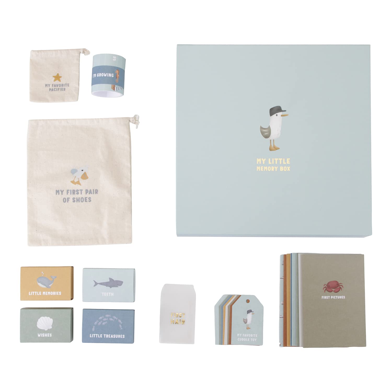 Little Dutch 4749 Erinnerungsbox - Sailors Bay blau