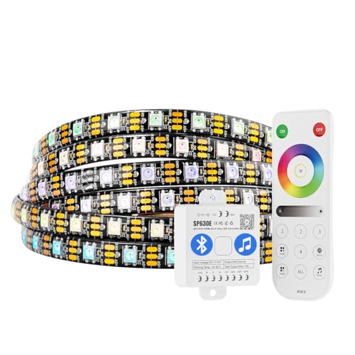 Tira LED RGB WS2812B 16.4FT 300LED IP65 Kit Control Bluetooth miniatura 1