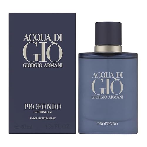 Miniatura 1 de GIORGIO ARMANI Acqua Di Gio Profondo Eau de Parfum Spray para hombre, Fougère acuático, 1.35 onzas