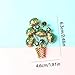 zytpanvm 2-Piece Elegant Venus Flytrap Badge – Crystal Enamel Plant Pin, Classic Design for Men & Party Attire