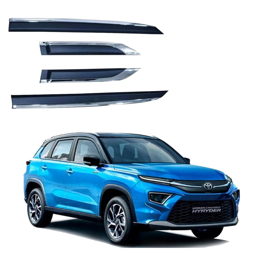 DriveStylish Car Door Body Side Beading/Molding/Cladding for Toyota Urban Cruiser Hyryder Set of 04