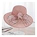 Produktbild Soehong Sommer-Damen-Hut Frauen Wide Brim Hat Silk Flower Bucket Hat Cap Weiblich (Color : Pink)