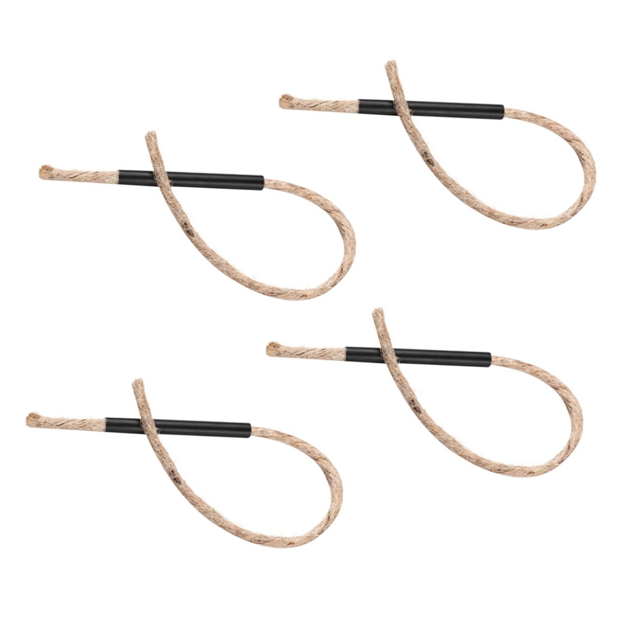 BESPORTBLE 4Pcs Outdoor Fire Starter Survival Wick Ropes Durable Camping Tubes for Quick Flame Ignition Essential Tool for Hiking and Emergency Situations