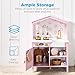 Best Choice Products Pretend Play Wooden Farmhouse Kitchen Set for Kids w/Toy Storage, Clicking Knobs, Windows, 5 Accessories Included - Sage
