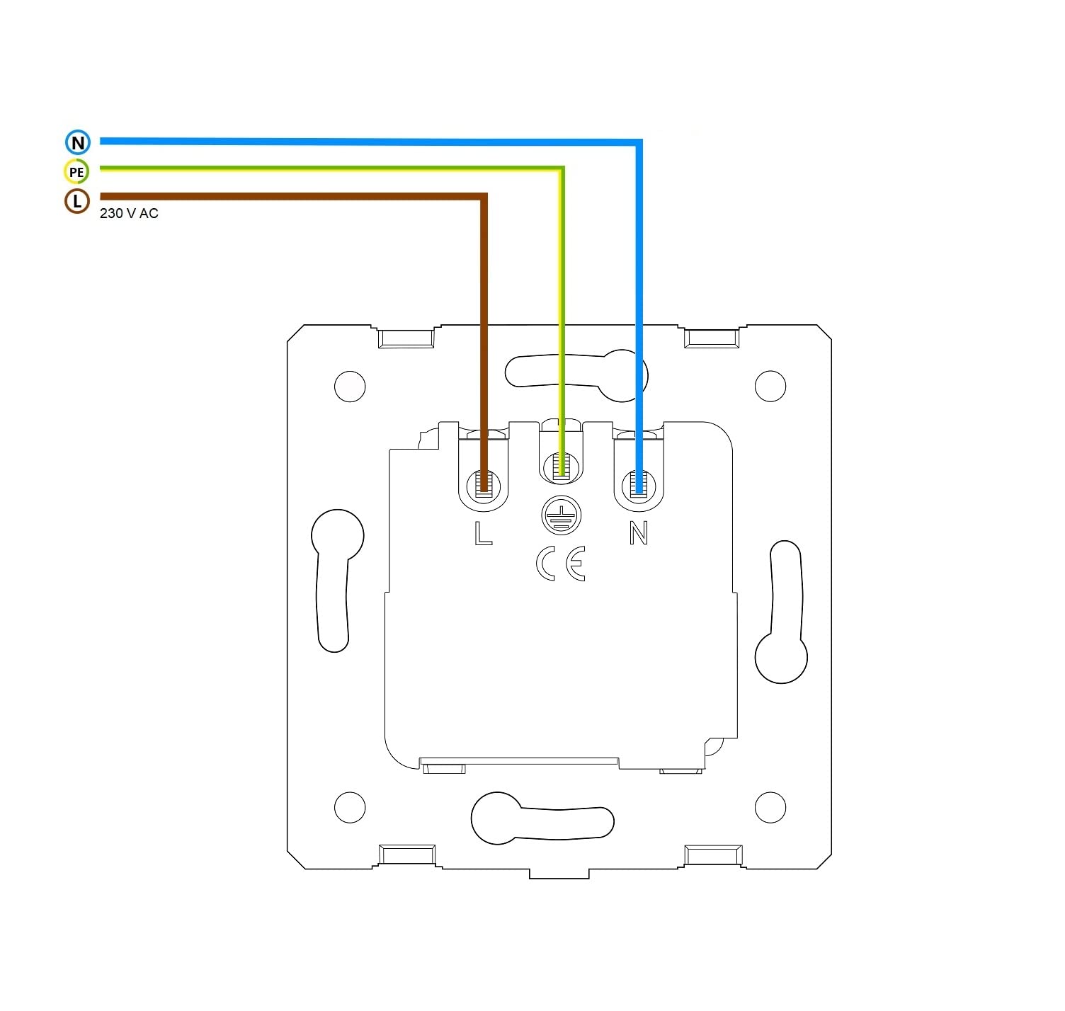 WLAN EC Touch Lichtschalter Berührungsschalter Dimmer Wechselschalter Rollladenschalter | Schuko Steckdose | Glas Panel Glasrahmen | App Steuerung | Schwarz (3-Fach EC Steckdose)