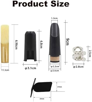 ◆ エスクラリネット◆スターターセット　リガチャー　マウスピース　B40 リード Amazon | クラリネットマウスピースキット リガチャー+
