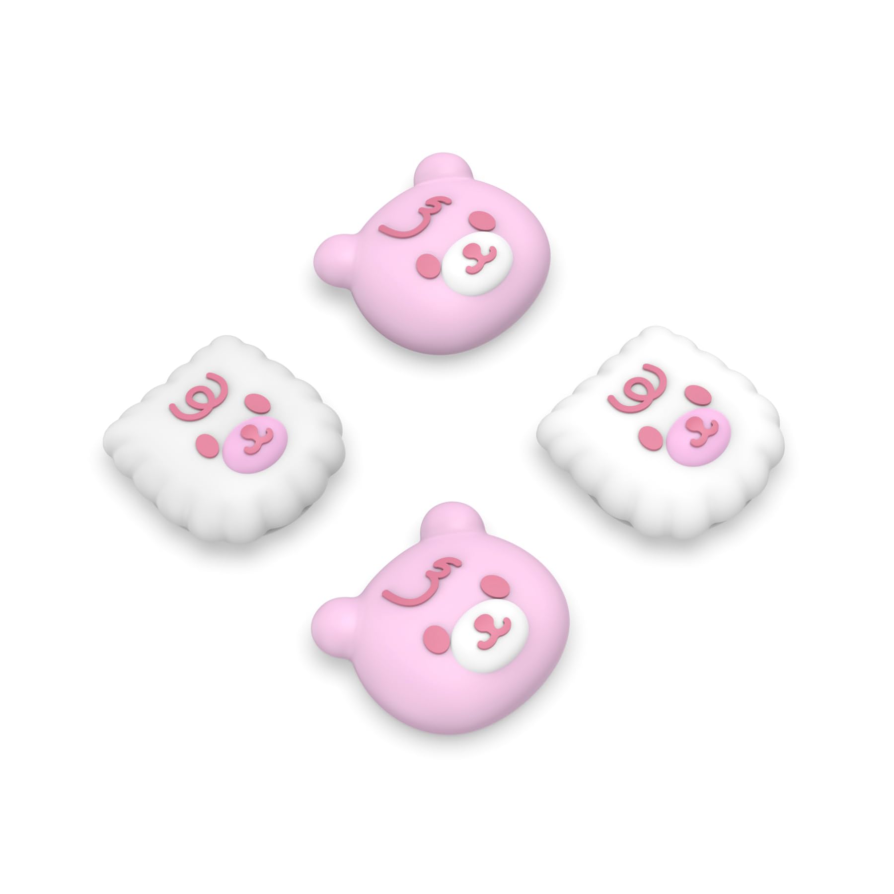 PlayVital Chubby Piggy Cute Thumb Grip Caps for PS5/4 Controller, Silicone Analog Stick Caps Cover for Xbox Series X/S, Thumbstick Caps for Switch Pro Controller — view 16
