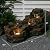 Sunlinua Water Fountain Outdoor Floor Standing 5-Tiers Rock Natural Waterfall Outdoor Garden Fountains with LED Lights for Patio, Porch, Home Art Decor