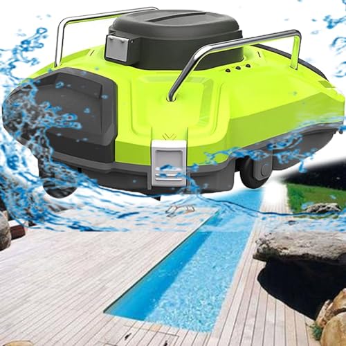 Robot Limpiafondos Piscina, Aspirador De Piscina Para 120 Minutos De Funcionamiento Automatico, Motor Doble, Ideal Para Piscinas De Fondo Plano De Hasta 85 Robot Limpiafondos Piscina, Aspirador De Piscina Para 120 Minutos De Funcionamiento Automatico, Motor Doble, Ideal Para Piscinas De Fondo Plano De Hasta 85