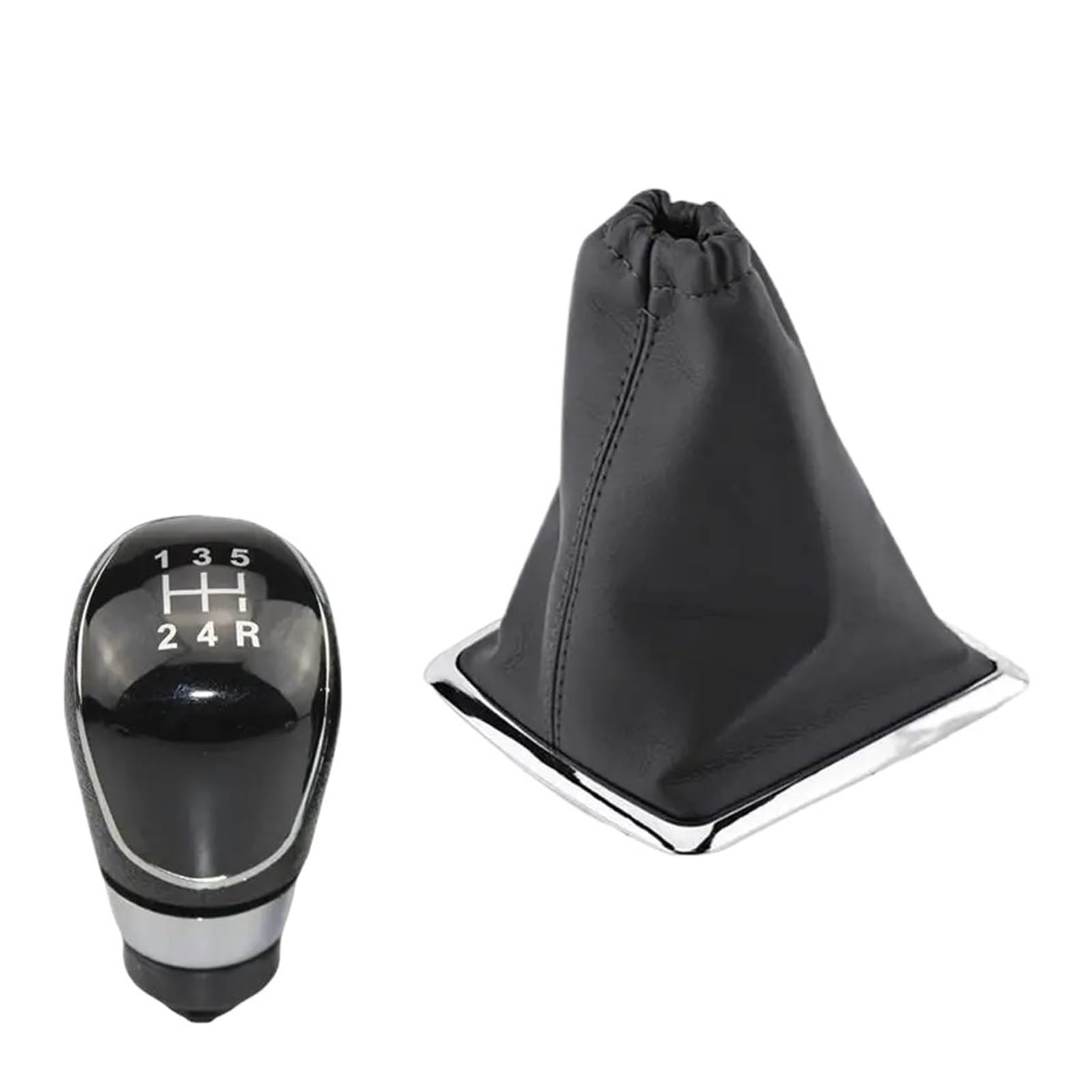 Bxbdekqgl B0102-K0016 Gear Shift Knob Manual 5/6 Speed Gear Shift Knob Gaiter Boot Cover For Focus Mk2 Mk3 Fiesta Mondeo Kuga Galaxy(B0102-K0016)