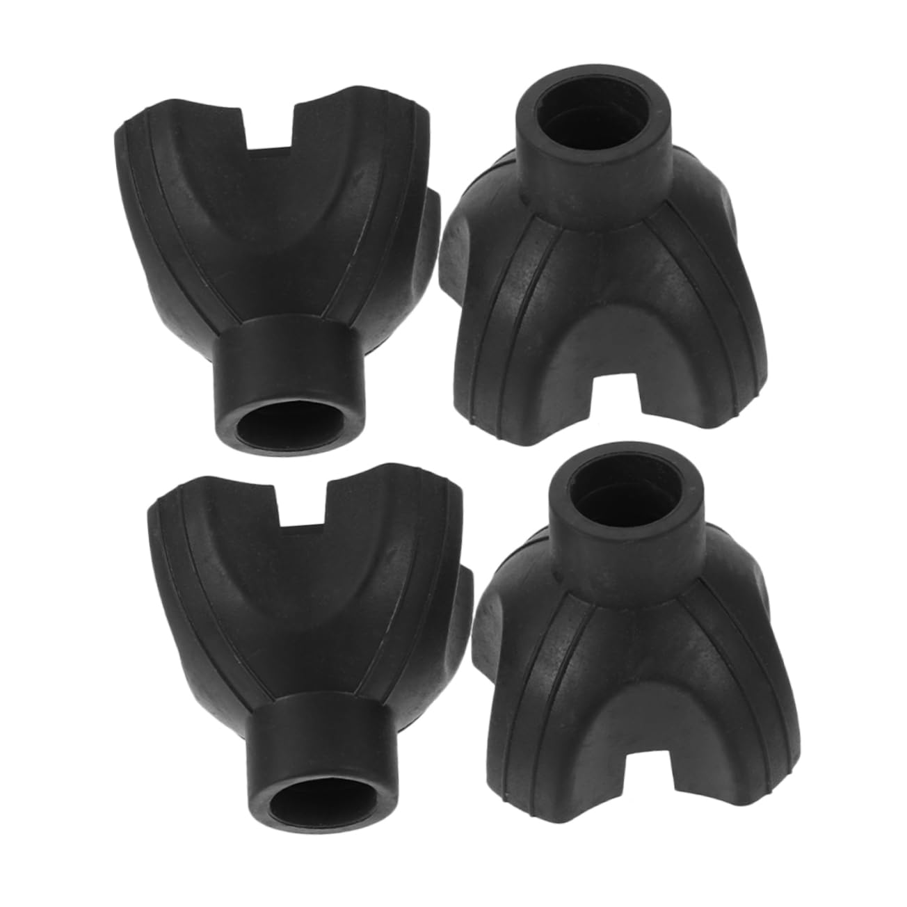 BCOATH Walking Stick Accessories 4pcs Non-Slip Cane Tips Replacement Foot Sturdy Base for Enhanced Stability and Floor