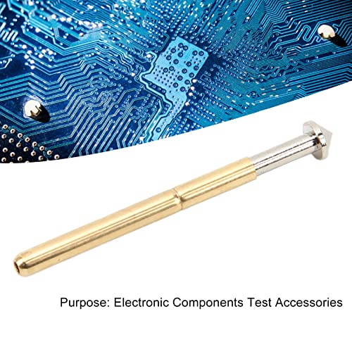 Image of Spring Test Probes, 100Pcs P156-E High Accuracy Round Pogo Pins for PCB Board Testing Contact