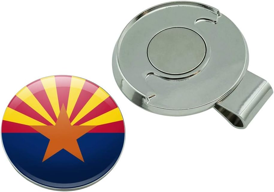 review GRAPHICS & MORE Arizona State Flag Golf Hat Clip with Magnetic Ball Marker