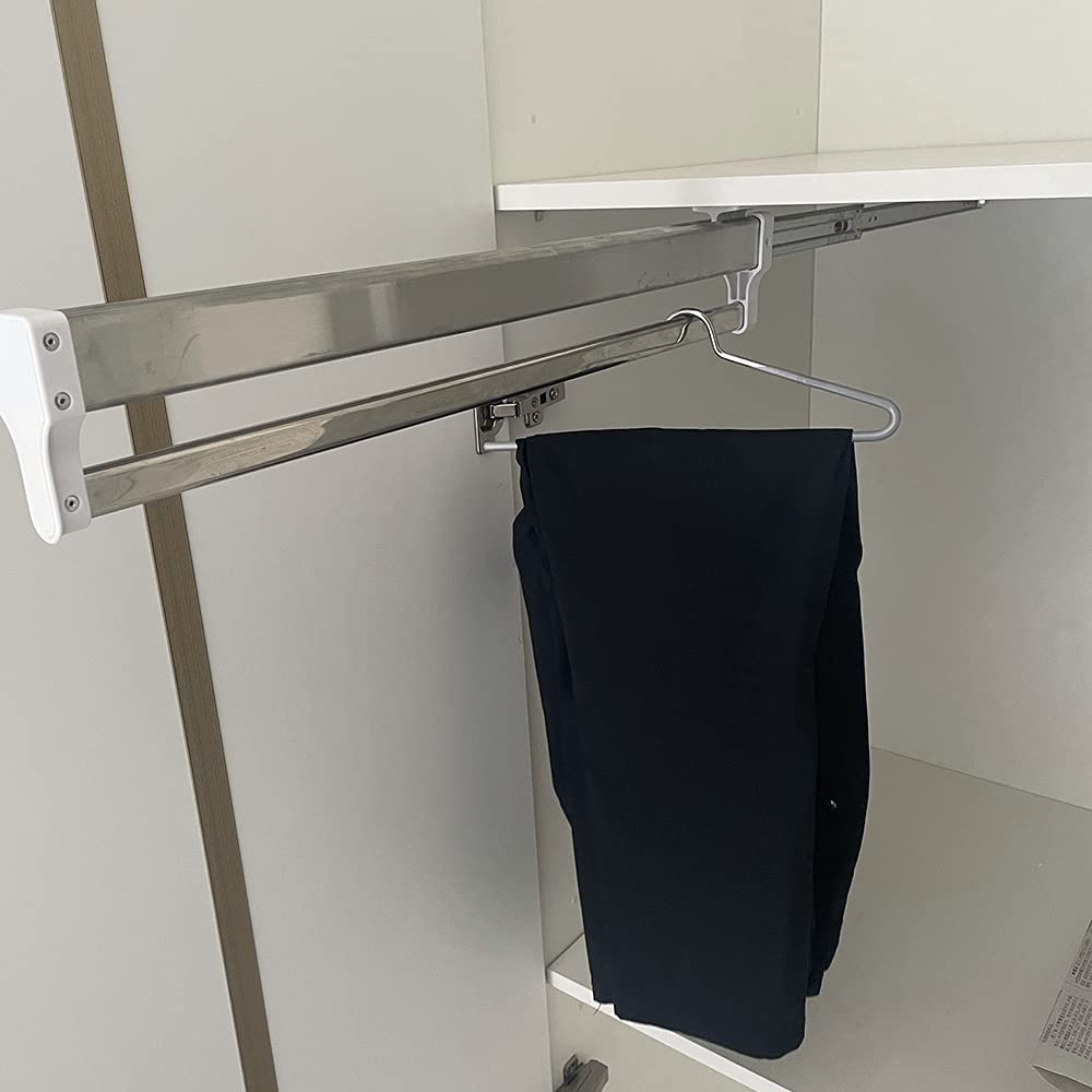 Appendiabiti regolabile per armadio, asta estraibile per pantaloni e accessori, massimizza lo spazio e declutter il tuo guardaroba