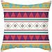 Lieson Fundas de almohada decorativas, 1 unids 20x20 fundas de cojín al aire libre 50x50cm geométrico triángulo patrón cojines cubre rojo púrpura verde, poliéster