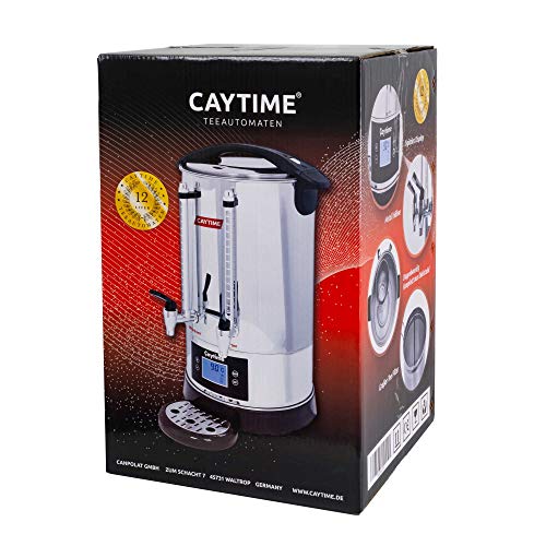 Foto von Caytime Teemaschine D8 - Digitaler Teeautomat, isoliert mit Doppelwand - Samowar, Semaver 8 Liter