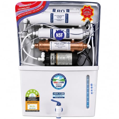 Image of Aqua X Pure Grand Plus AI Series Water Purifier | Advanced RO+UV+UF+Copper & Zinc Healthy Water | 12L Tank | 20 LPH High-Speed Purification | MTDS Technology | 1-Year Warranty.