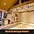 Shinic 2 Packs Electric Garage Heaters, 1500W/750W Ceiling Mounted Heater Radiant Heaters with Halogen Light, 90 Degree Rotation, 5 Mode Settings, Space Heater for Garage, Shop, Large Room and Patio