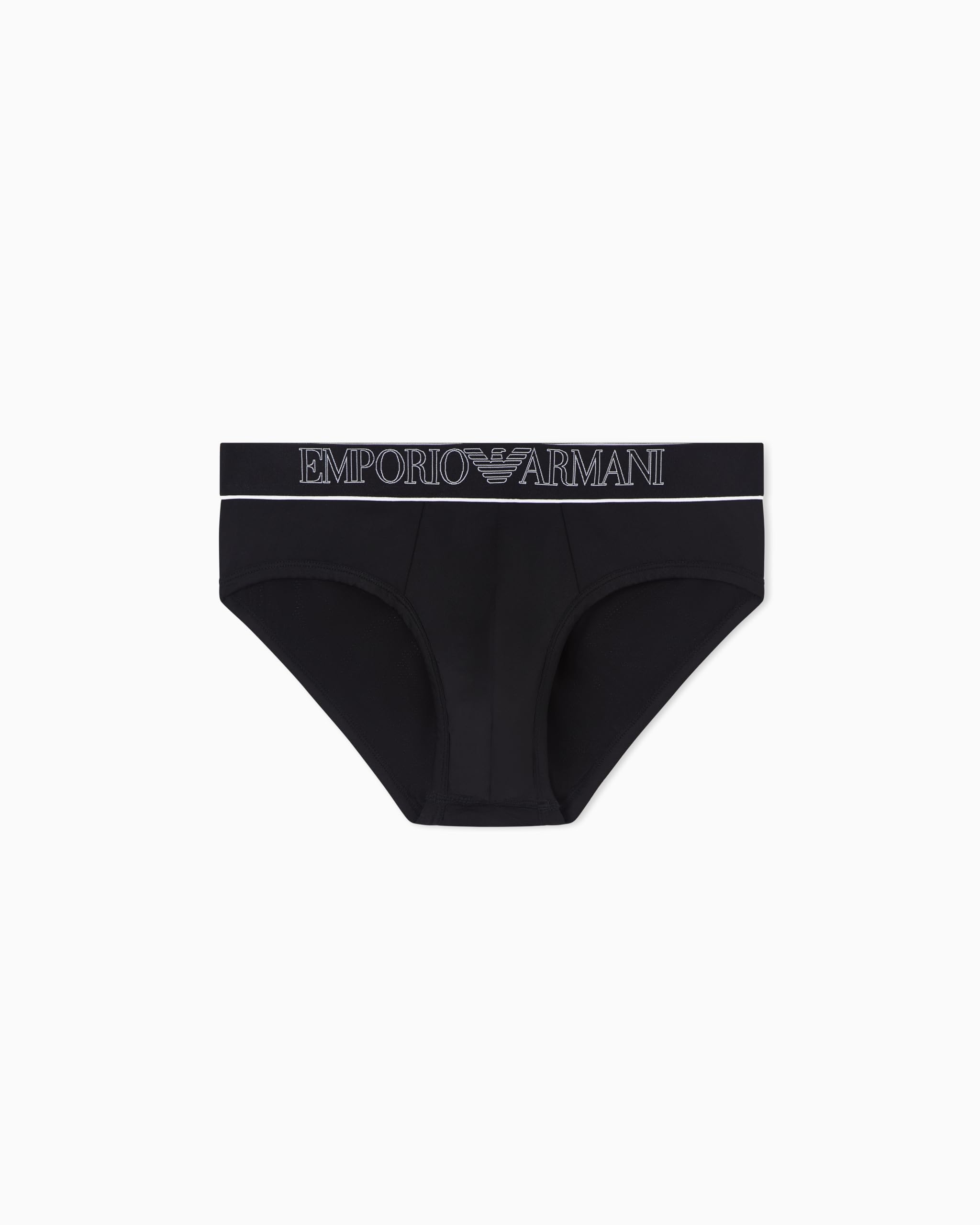 Emporio Armani Men's UNDERLINED Logoband Brief Black XL