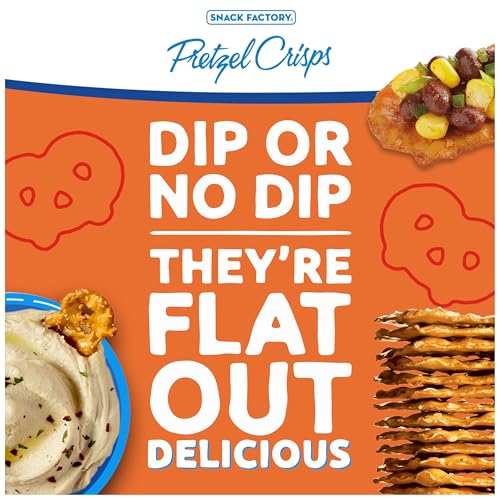 Image of Snack Factory Pretzel Crisps, Buffalo Wing, On-the-Go Bag, 3 Oz (Pack of 8)