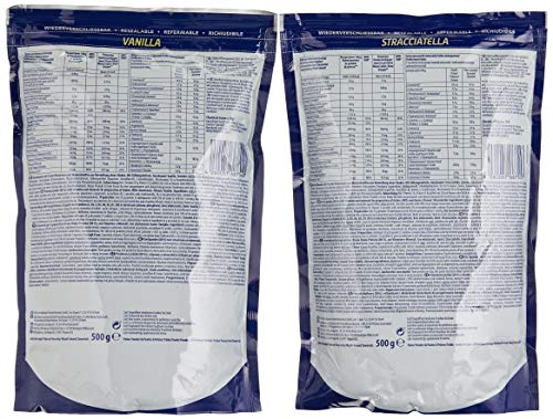 Inkospor Active Proteinshake Pro 80 Beutel 2er Mix Pack (2 x 500 g) Vanille/Stracciatella, 1er Pack (1 x 1 kg)