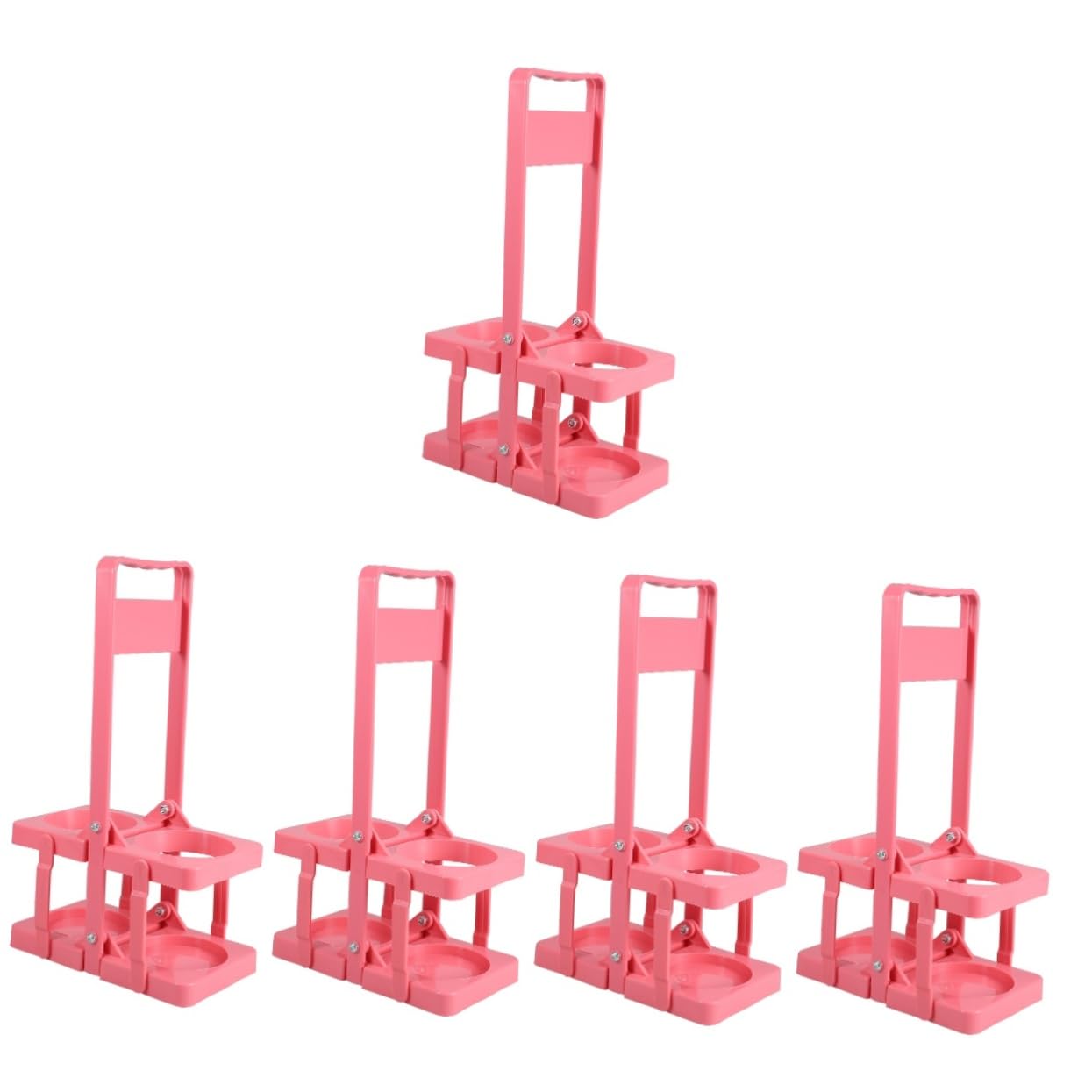 PRETYZOOM 5piezas Soporte De Bebidas Portátil Soporte Plegable para Botellas De Cerveza y Organizador De Botellas con para Camping
