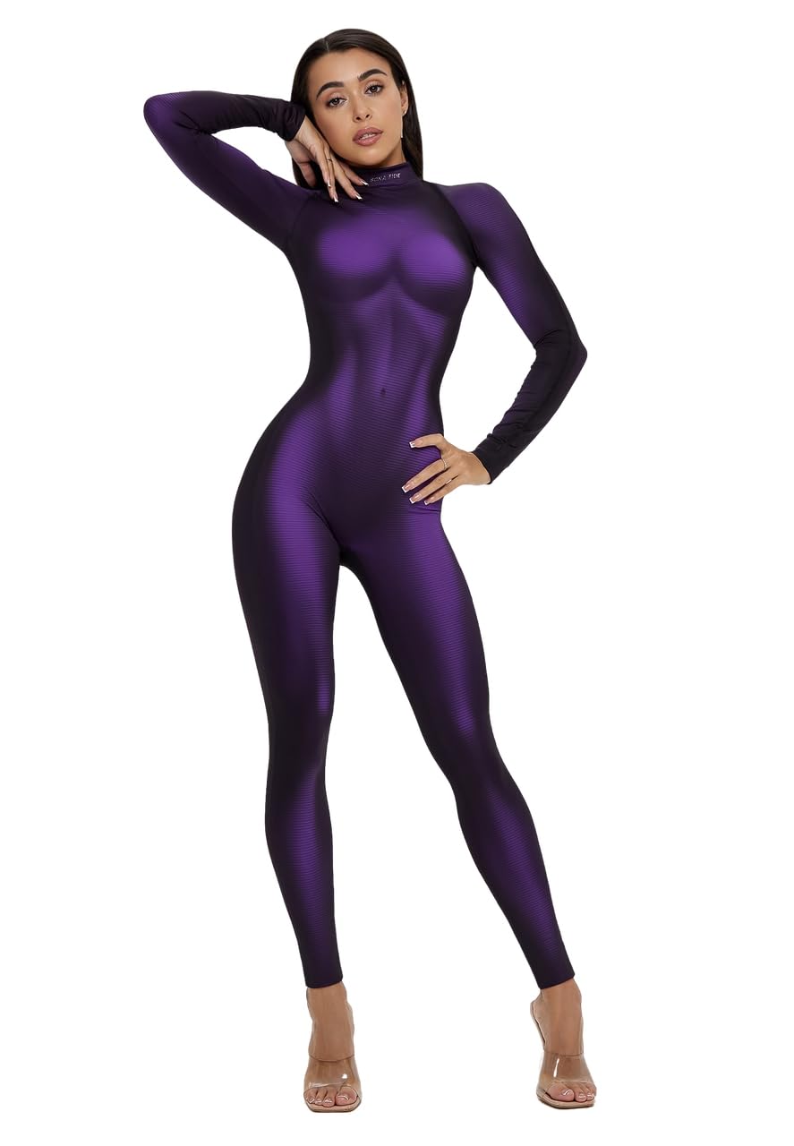 Bona Fide One Piece Workout Jumpsuits for Women - Athletic Romper Jumpsuit with Tummy Control and Butt Lifting for Yoga, Gym